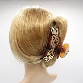 open work hair claw, golden metal hair claw,luxury style hair clamp for women