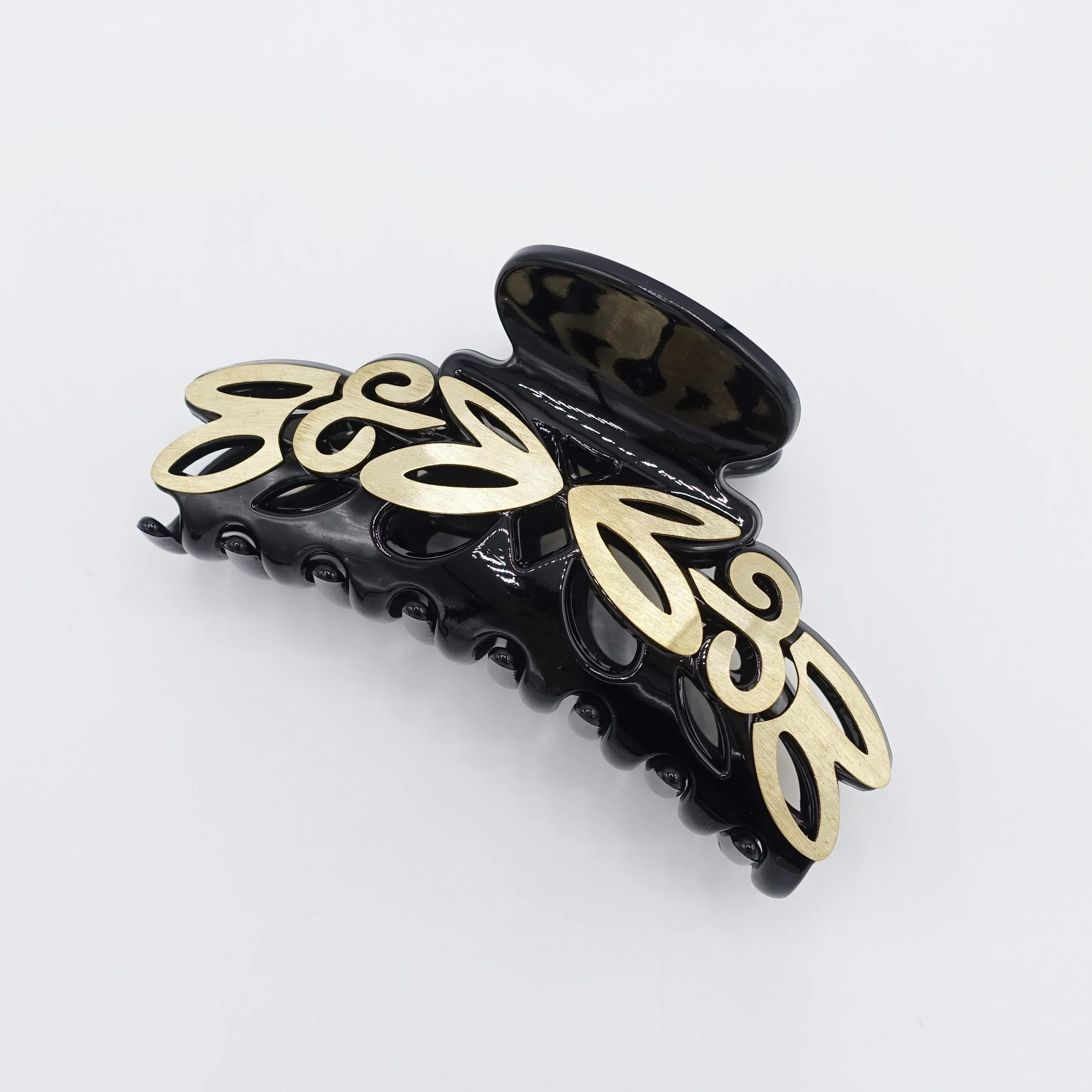 open work hair claw, golden metal hair claw,luxury style hair clamp for women