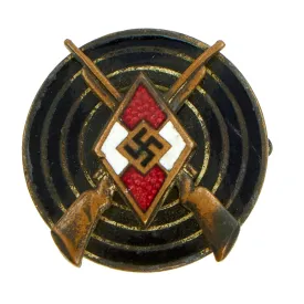 Original German WWII HJ Youth Marksmanship Proficiency Badge - RZM M1/63 (Steinhauer & Lück)