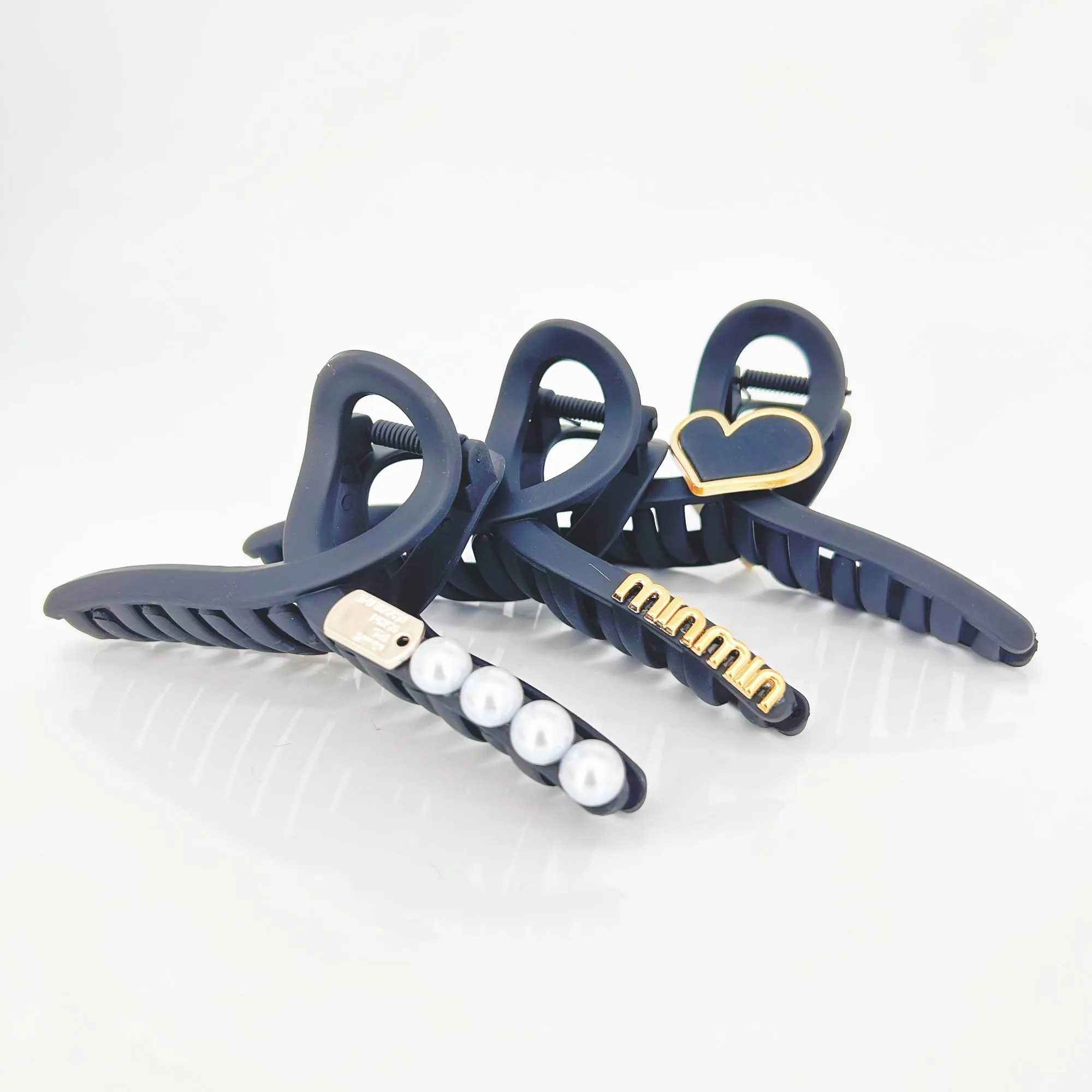 Pack of 3 Large Claw Hair Clips for Women and Girls - Thick and Long Hair Accessories