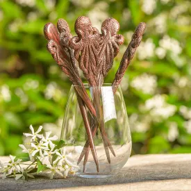 Premium Octopus Single Prong Hair Stick