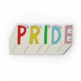 pride rainbow letters enamel pin lapel