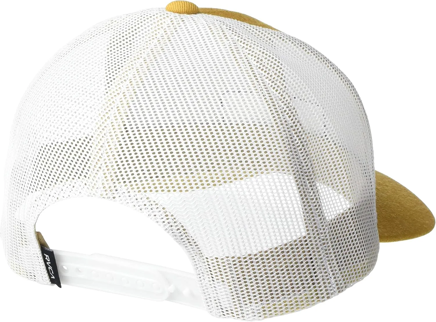 RVCA Men's Curved Brim Trucker Hat, Structured Hat with Curved Bill, Adjustable Snapback Closure