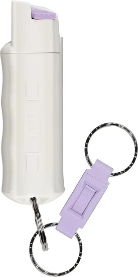SABRE Pepper Spray, Quick Release Keychain for Easy Carry and Fast Access, Finger Grip for More Accurate and Faster Aim, Maximum Police Strength OC Spray, 0.54 fl oz, Secure and Easy to Use Safety