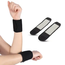 Self Heating Wrist Brace, 1 Pair Heated Wrist Wraps Tourmaline Magnetic Wrist Support Brace Wrap for Working Running Sports for Men and Women