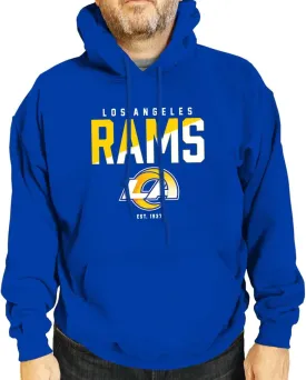 Team Fan Apparel Adult NFL Diagonal Fade Fleece Hooded Sweatshirt - Unisex Tagless - Officially Licensed Football Pullover