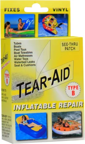 Tear-Aid Vinyl Inflatable Repair Kit, Yellow Box Type B, 1 Pack