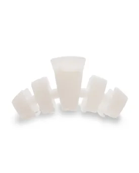 Teleties Coconut White Large Hair Clip