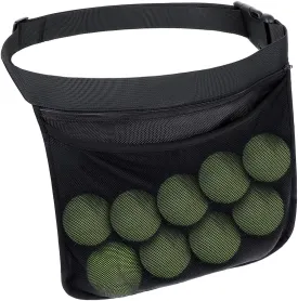 Tennis Ball Band Holder, Pickleball Waist Pouch Holder, Mesh Waist Hip Ball Pouch Holder Tennis Ball Bag Pouch Carrier Holding 8-10 Tennis or Pickleball Tennis Balls Carrying Accessory