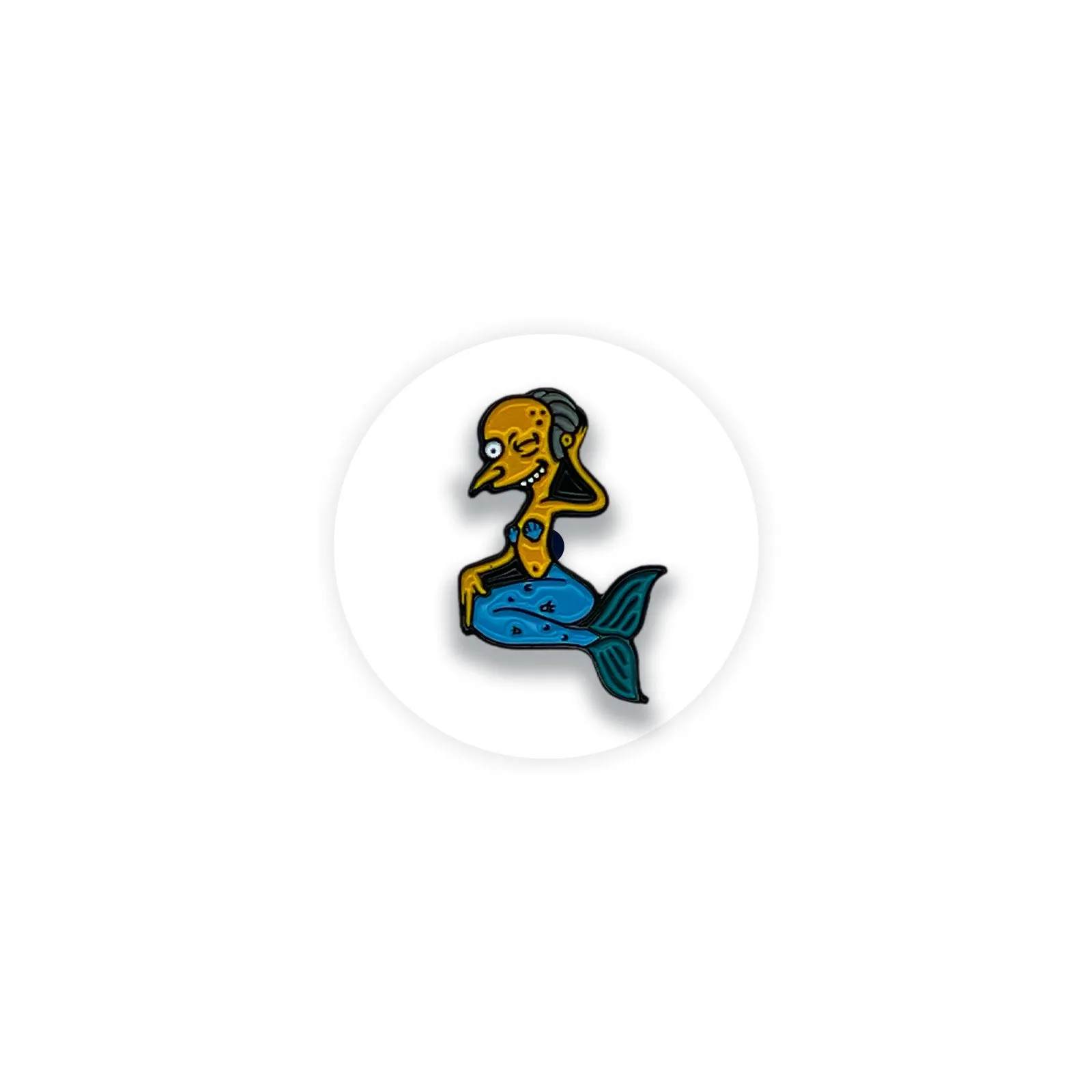 The Simpsons Mr Burns Casino Mermaid Monty Burns Enamel Pin Badge