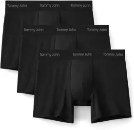 Tommy John Men's Luxe Modal 6" Boxer Brief Underwear 3-Pack