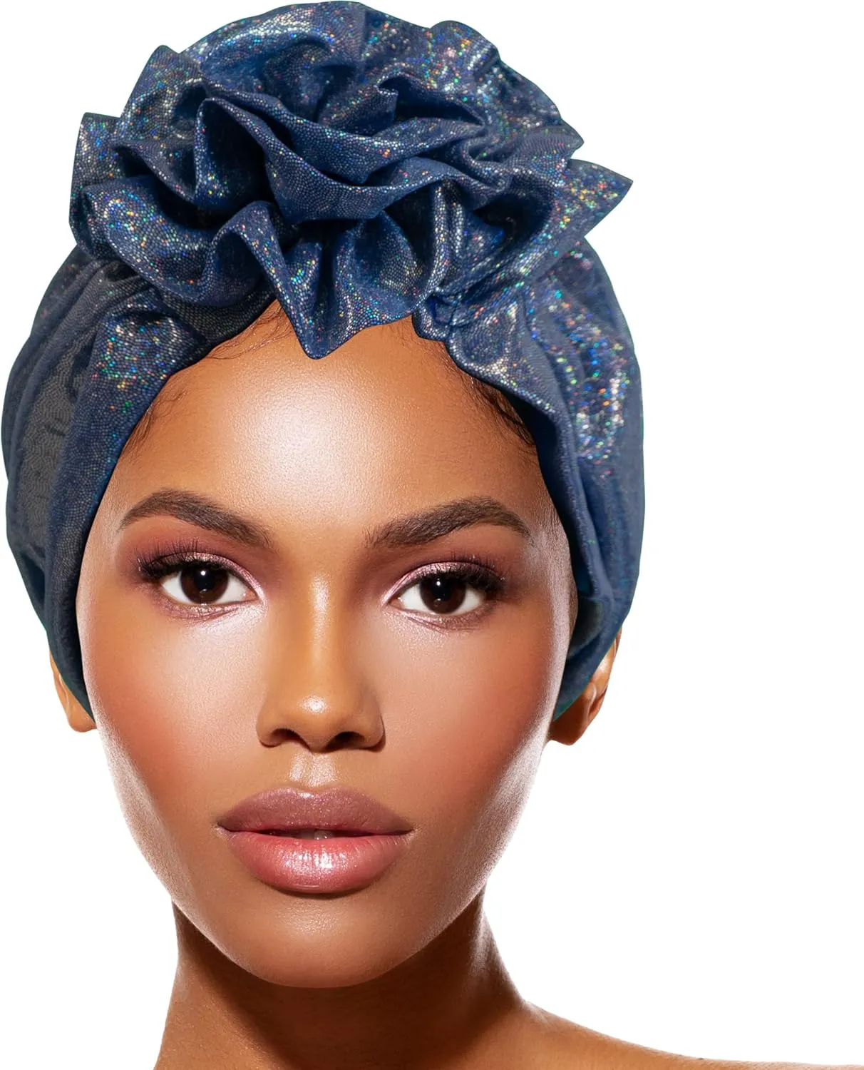 TouchUps Hair Bun Cap Hair Protection Head Wrap Hairbun Cap Wrap African Turban Pattern Headwrap Headscarf