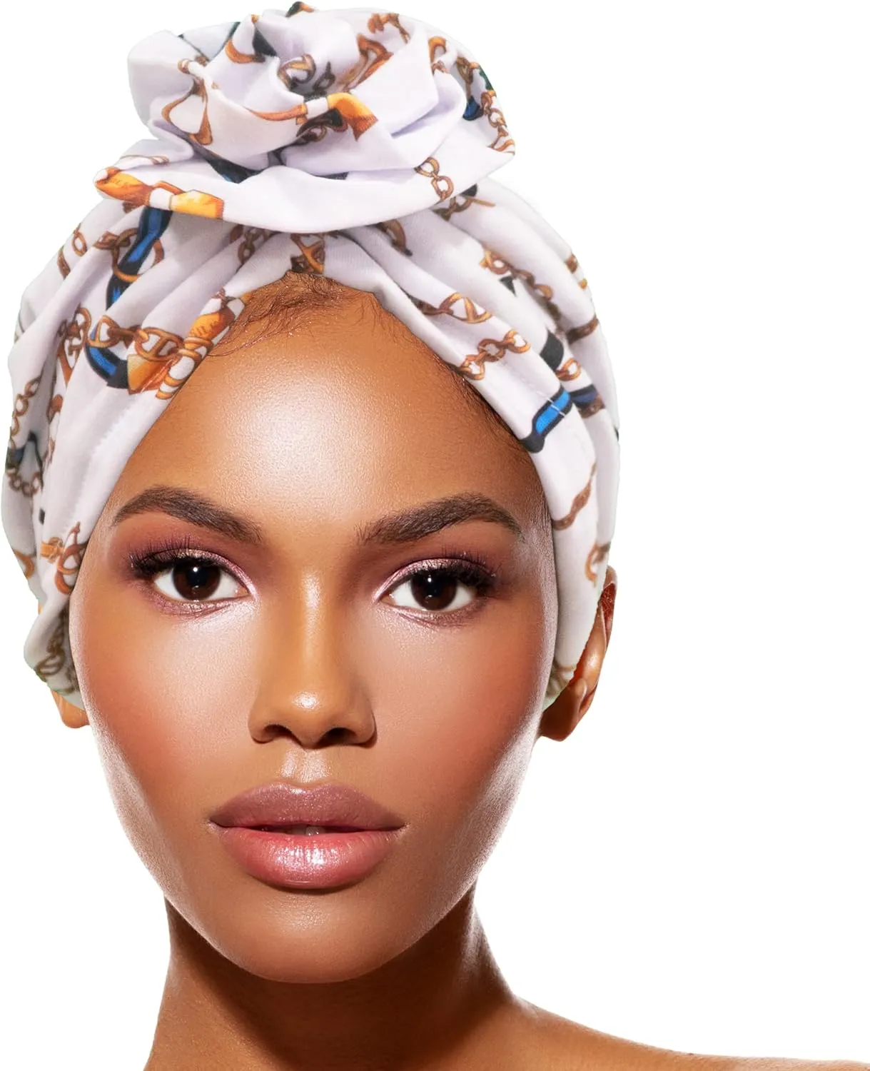 TouchUps Hair Bun Cap Hair Protection Head Wrap Hairbun Cap Wrap African Turban Pattern Headwrap Headscarf