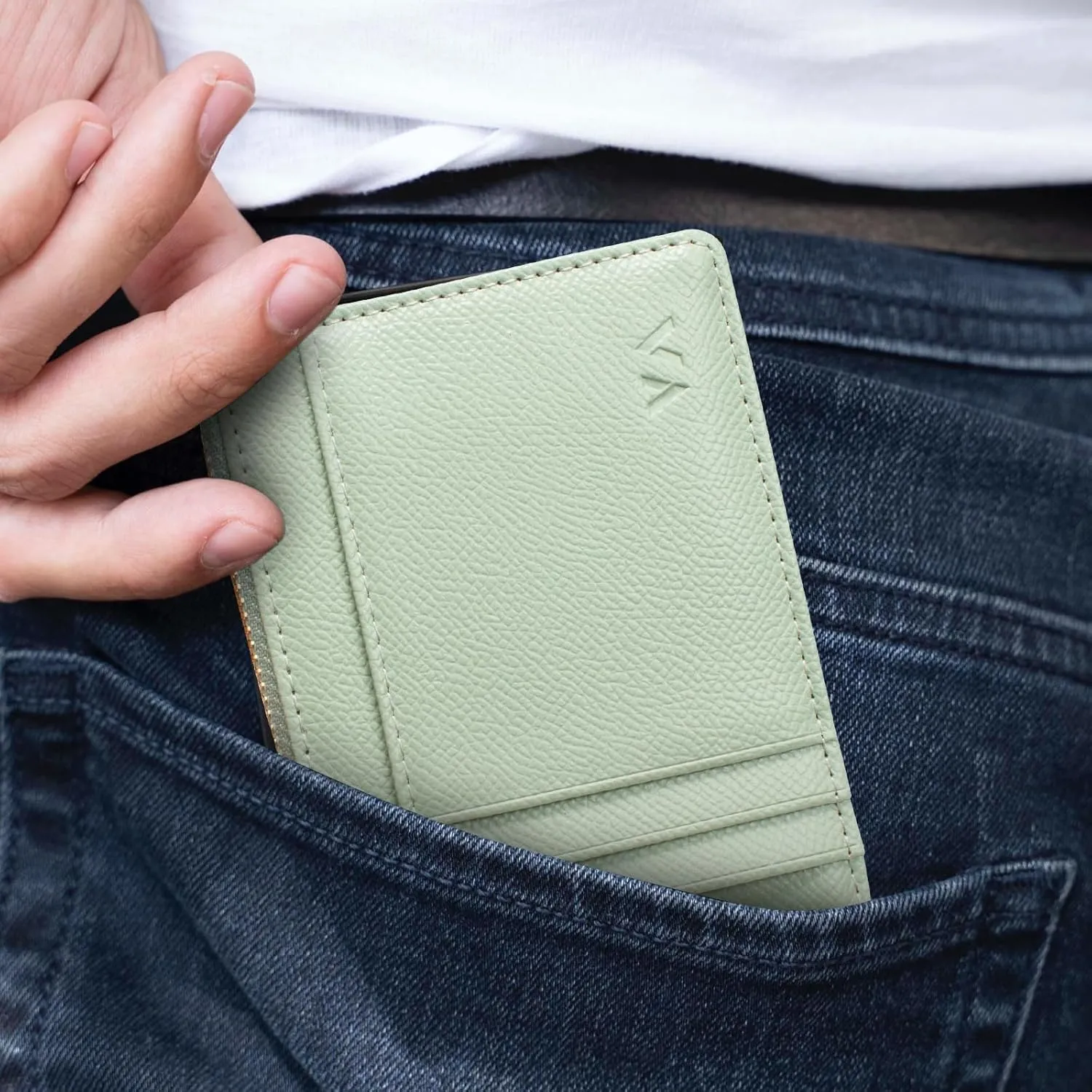 Valentoria Slim RFID Blocking Card Holder Small Pocket Wallet Keychian Zipper Coin Purse Mini Cash & Coin & Cards Case for Women Men