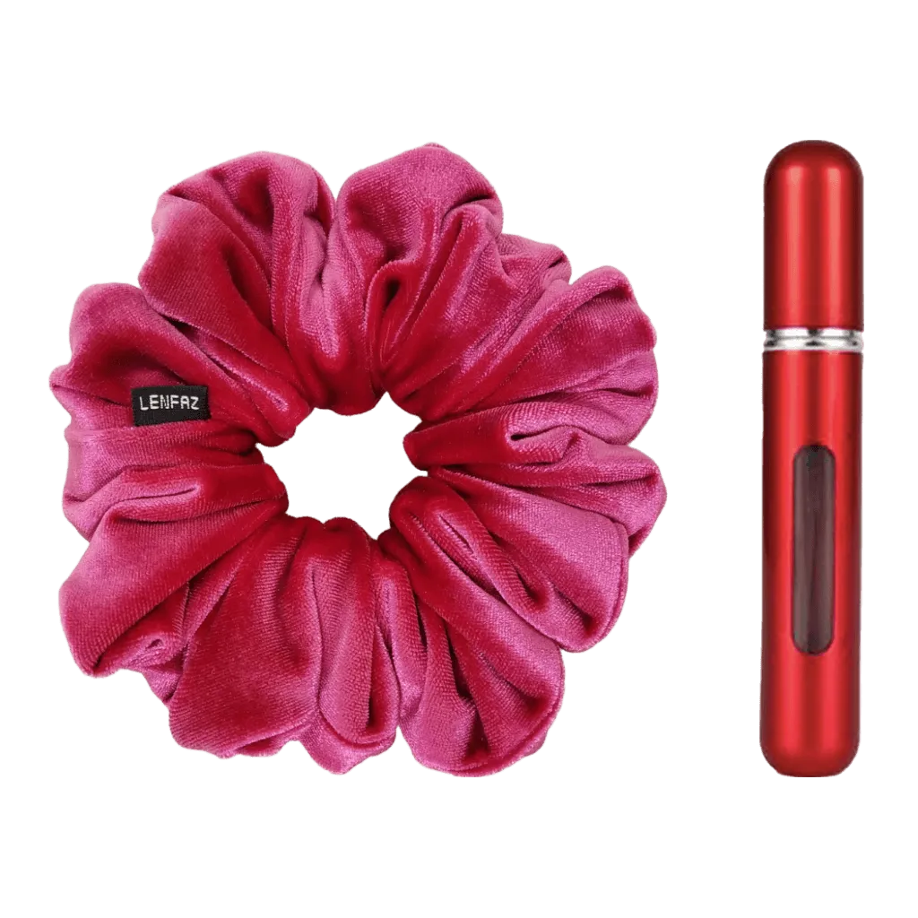 Very Berry Velvet Scrunchie - So Red Mini Perfume Spray Bottle