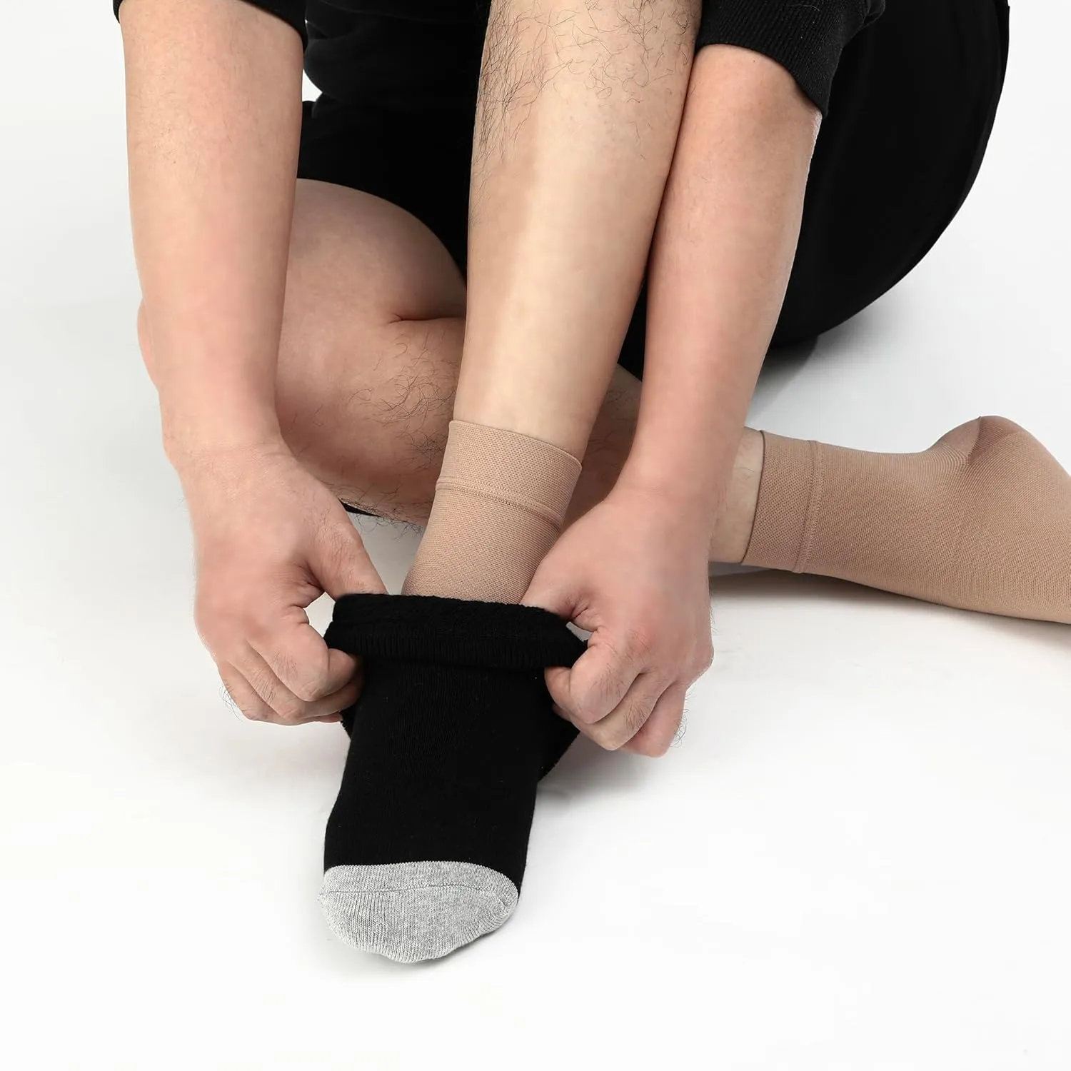 WANDER Ankle Compression Socks Open Toe Compression Sleeve for Plantar Fasciitis Ankle/Heel Support Relieve Arch Pain, Reduce Foot Swelling