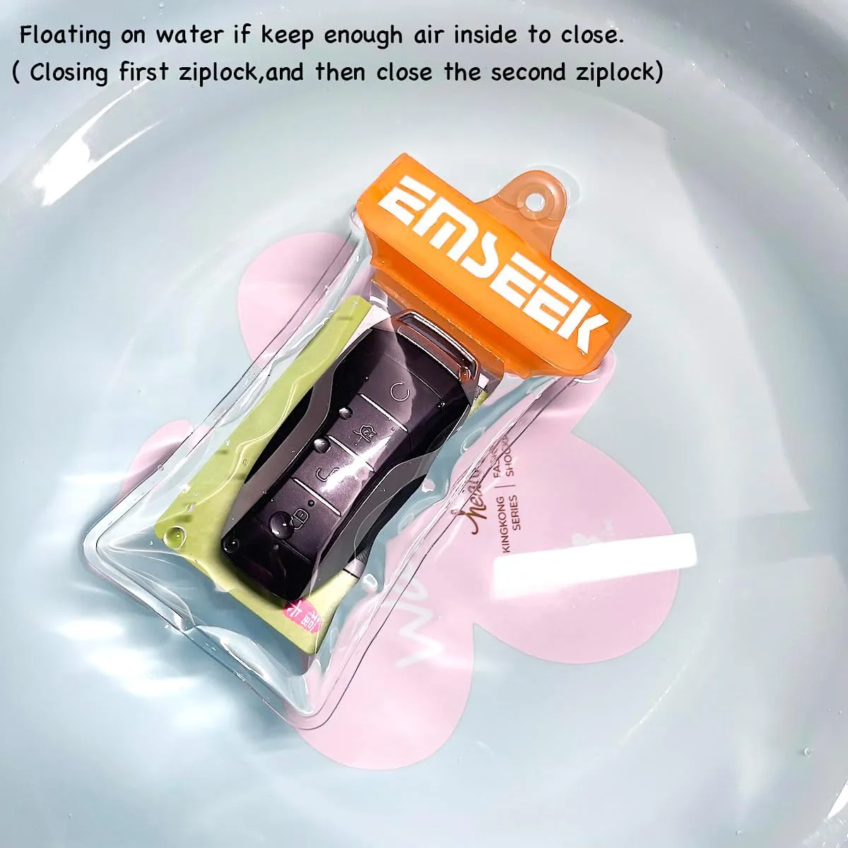 Waterproof Car Key Fob Case Swim Dry Key Shell Bag Surf Wallet Waterproof Holder Pouch for Key ID Credit Card