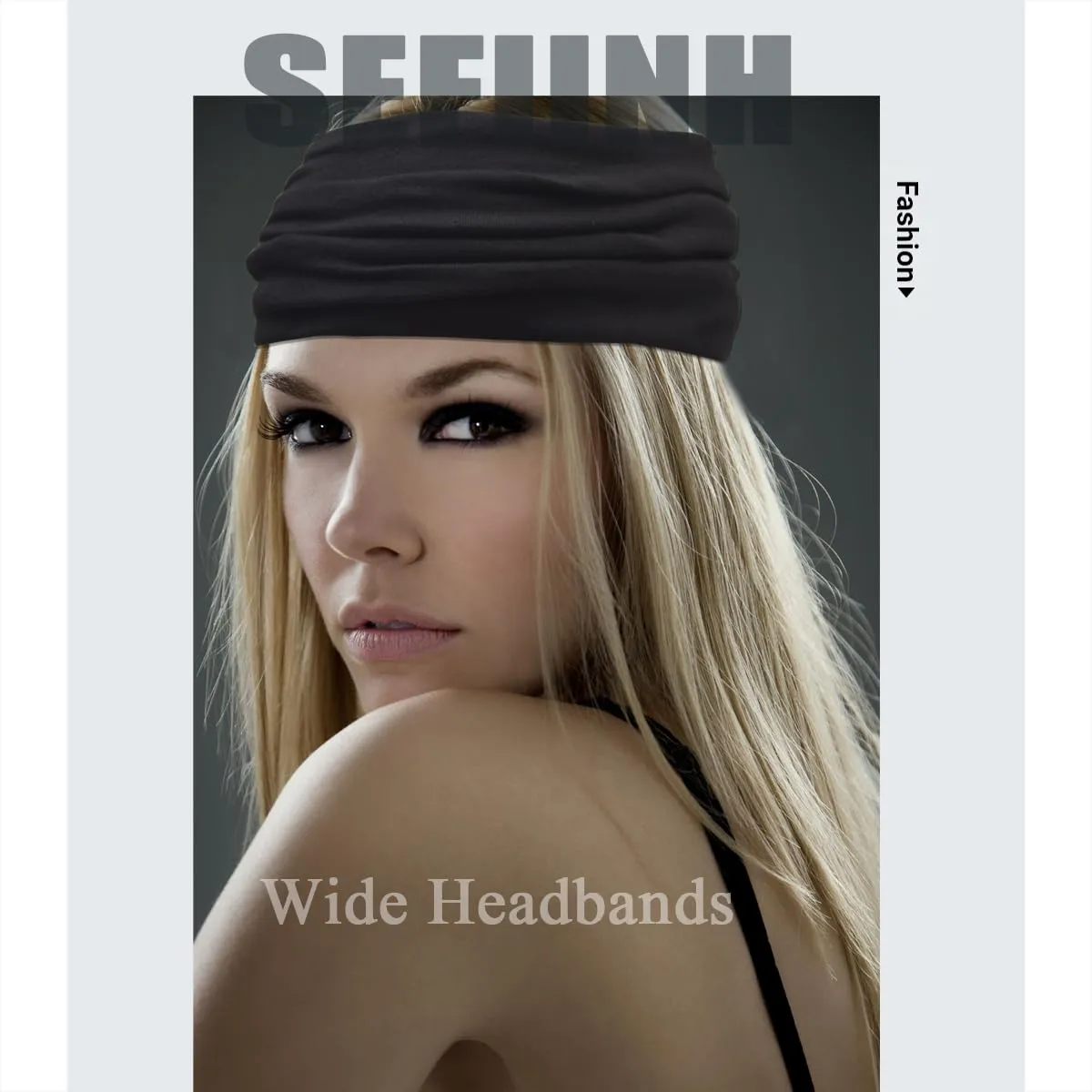 Wide Headbands For Women Stretch Headband Boho Head Bands Women's Hair Band Turban Workout Hairband Accessories 6 Pack