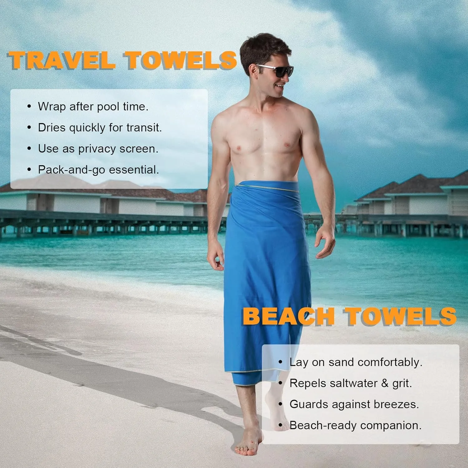 Your Choice Quick Dry Towel - Super Absorbent Microfiber for Gym, Travel, Camping | Ultra Compact & Lightweight