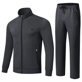 yuyangdpb Men's Tracksuits 2 Piece Outfits Full Zip Sports Sweatsuit Jogging Suits