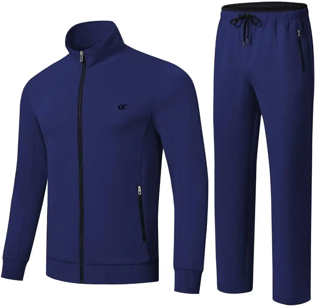 yuyangdpb Men's Tracksuits 2 Piece Outfits Full Zip Sports Sweatsuit Jogging Suits